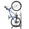 Stojak na rower pojedynczy wysoki mocny metalowy czarny 143142