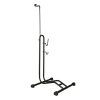 Stojak na rower pojedynczy wysoki mocny metalowy czarny 157588
