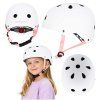 Kask rowerowy dla dziecka Trike Fix dzieciecy regulowany LED S 48 54cm bialy 184272