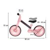 Růžové odrážedlo Trike Fix Glow LED 12