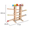 Tor kulkowy drewniany kulodrom montessori XXL 175433