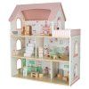 Domek dla lalek drewniany LULILO Peonio 70cm LED roz 176200