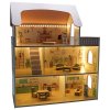 Domek dla lalek drewniany LULILO Peonio 70cm LED roz 176204