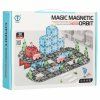 Magnetické stavební kostky město auta 3D 91 dílků 12