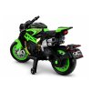 Elektrická motorka XW-07 LED kola Zelená
