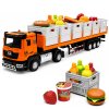 Nákladní auto transportní potravinářské bateriové oranžové měřítko 1:40
