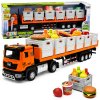 Nákladní auto transportní potravinářské bateriové oranžové měřítko 1:40