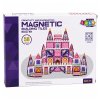 Magnetické konstrukční kostky Zámek princezny růžové 58 dílků 4