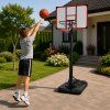 Basketbalový koš Mobilní Nastavitelný Stojan 200-305 cm 5