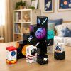 Stavebnice Magnetické kostky Pixely Vesmír 3D 50 dílků