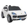 Elektrické autíčko Porsche Cayenne S SUV + Dálkové ovládání Bílé 9