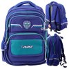 Školní dětský batoh tmavě modro-zelený s hrudním popruhem 20 l 38 cm