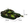 RC Tank War Tank 9993 2.4 GHz lesní kamufláž 11