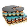 Vzdělávací pěnová barevná podložka puzzle zvířátka 114 x 114 cm 25 dílků 3