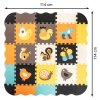 Puzzle piankowe mata kojec dla dzieci 25el kolorowe 114cm x 114cm x 1cm 105398%282%29