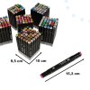 Markery dwustronne alkoholowe w etui 204 podstawka 134141