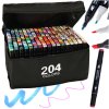 Markery dwustronne alkoholowe w etui 204 podstawka 141460