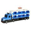 TIR Laweta samochod transporter pojazd skladany XXL 10 autek niebieski 156306