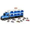 TIR Laweta samochod transporter pojazd skladany XXL 10 autek niebieski 156307