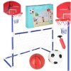 Bramka pilkarska do pilki noznej tablica do koszykowki gry w kosza gra 2w1 2 pilki pompka 174743