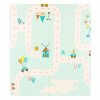 Mata edukacyjna piankowa dwustronna skladana pandy ulica 180 x 200cm 180311