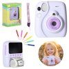 Aparat fotograficzny cyfrowy natychmiastowy 16x 128GB wklady mazaki fioletowy 180722