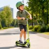 Hulajnoga dla dzieci TRIKE FIX dwukolowa LED skladana podwojne hamulce neon zielony 186778
