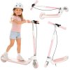 Hulajnoga dla dzieci TRIKE FIX dwukolowa LED skladana podwojne hamulce rozowa 186752