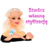 Panenka blondýnka na styling vlasů Sada na česání + Ozdoby a doplňky