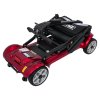 Elektrický skútr EasyGo Čtyřkolový pro seniory Červený 15