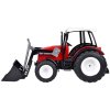 Velké červené autíčko Traktor Buldozer 2v1 s pohyblivým ramenem a lžící 3
