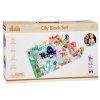 Pastelová dřevěná stavebnice Městečko + Puzzle podložka 115 dílků 11