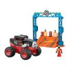 Kaskadérská stavebnice Hot Wheels Monster truck 151 dílků auto + rampa