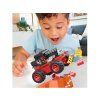 Kaskadérská stavebnice Hot Wheels Monster truck 151 dílků auto + rampa 5