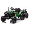 Elektrický traktor CH9959B s přívěsem 24 V Tmavě zelený 2