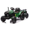 Elektrický traktor CH9959B s přívěsem 24 V Tmavě zelený