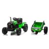 Elektrický traktor CH9959B s přívěsem 24 V světle zelený 12