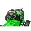 Elektrický traktor CH9959B s přívěsem 24 V světle zelený 8