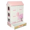 Domeček pro panenky Lulilo Papilio 80 cm dřevěný růžový 12