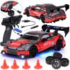RC auto sportovní 4x4 s funkcí driftu červené