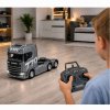 Dálkově ovládaný RC model tahače Scania Huina 1501 1:18 šedostříbrný