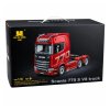Dálkově ovládaný RC model tahače Scania Huina 1501 1:18 šedostříbrný