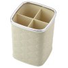 Organizér na štětce čtyři přihrádky 12 x 9,5 cm bílý
