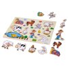 Dřevěné puzzle Farma s úchyty 10 dílků 2