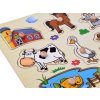 Dřevěné puzzle Farma s úchyty 10 dílků 5