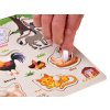 Dřevěné puzzle Farma 10 dílků s anglickými slovíčky 5