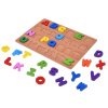 Puzzle Vzdělávací Abeceda Písmenka dřevěné 26 dílků