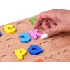Puzzle Vzdělávací Abeceda Písmenka dřevěné 26 dílků
