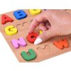 Puzzle Vzdělávací Abeceda Písmenka dřevěné 26 dílků 9