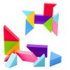 Magnetická barevná stavebnice Tangram 9 dílků 3